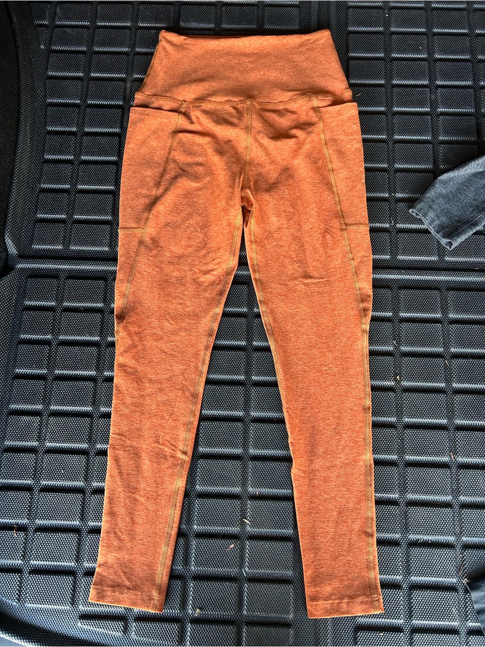High-Waisted Orange Women's Leggings